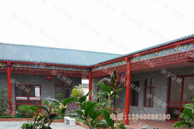 樹脂瓦庭院，傳統(tǒng)文化與現(xiàn)代文明相結(jié)合的別致景觀