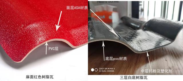 樹(shù)脂瓦灰底的和白底的區(qū)別？三層和兩層合成樹(shù)脂瓦那種好？